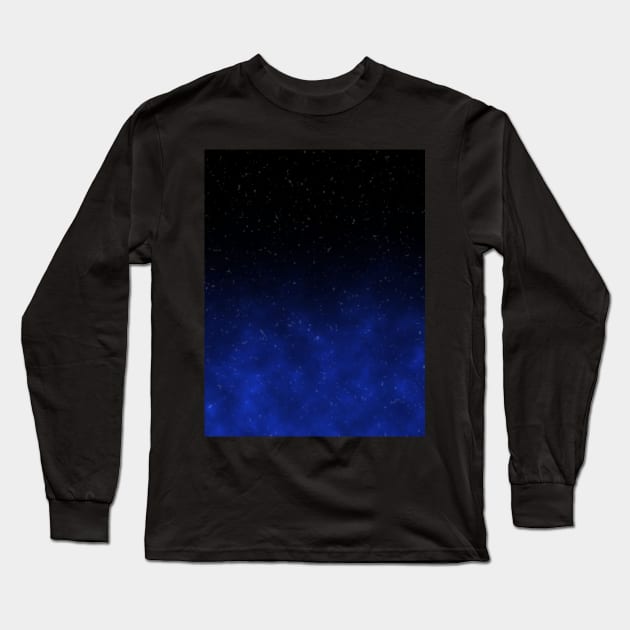 Navy Galaxy Long Sleeve T-Shirt by cherubi19